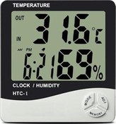 Resim River World Nem Ölçer Higrometre Masa Üzeri Dijital Termometre Saat Bebek Odası 