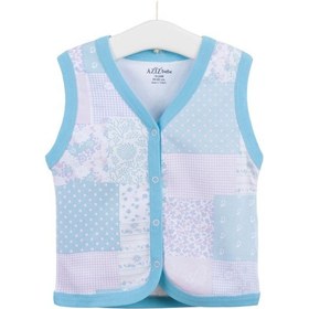 Resim Unisex Bebek Mavi Penye Yelek 24295 Mavi 