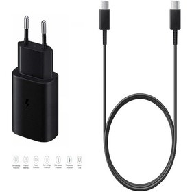 Resim Samsung Galaxy Z Fold 3 Uyumlu Type-c Ultra Hızlı Şarj Seti 22.5w 3.0 Amper Siyah Şarj Adaptörü Ve Kablo 