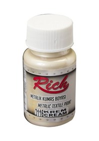Resim Rich 50 Cc Metalik Krem Akrilik Kumaş Boyası 3116 