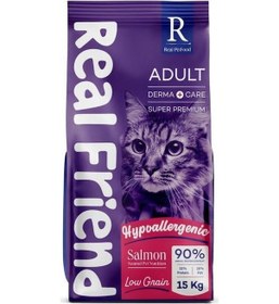 Resim Real Friend Derma Care Hypoallergenic Salmon 32/15 Kedi Maması 15 Kg 