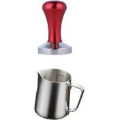 Resim Espresso Kahve Süt Frothing Sürahi Ölçek ve Kahve Sabotik Seti(Yurt Dışından) 