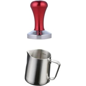 Resim Espresso Kahve Süt Frothing Sürahi Ölçek ve Kahve Sabotik Seti(Yurt Dışından) 