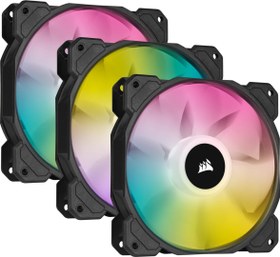 Resim Corsair iCUE SP120 RGB Elite 120 mm Fan(3'lü Set) 