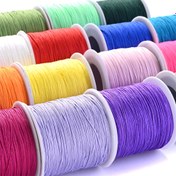 Resim 1 Çin Düğümü Kordon Naylon Boncukluğu DIY Yapımı Bileklik Kolye El Yapımı El Sanatları Aksesuarları Uzunluk 95m / 3740in Genişlik 0.8mm 
