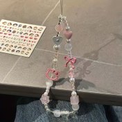 Resim Kız Pembe El İpi Cep Telefonu Zinciri ccd Lanyard DIY HelloKitty Kamera Kolye Boncuklu Dize Parlak Cep Telefonu Zinciri Sırt Çantası Lanyard Çanta Aksesuarları 