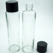 Resim Kolonya Şişesi 180 ml ( 5 Adet ) Silindir Boş Kolonya Şişesi 