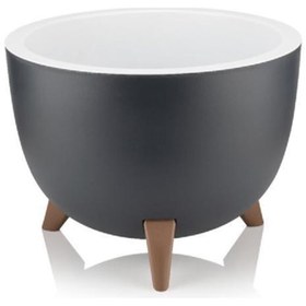 Resim ALYA Siyah 10 Litre Ufo Ayaklı Saksı (MRM-18913) 