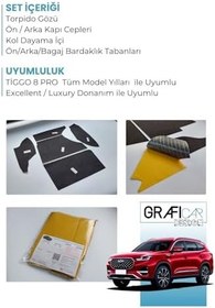 Resim Chery Tiggo 8 Pro Konfor Seti̇ - Saklama Alanları Kumaş Kaplama-Ses İzolasyon Ses Giderici Amaçli Ürün (EXCELLENT/LUXURY) 
