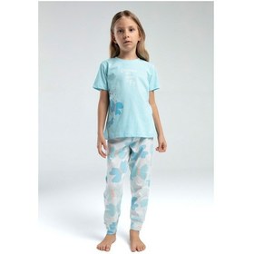 Resim Xo Kids Kız Çocuk Pijama Takım 2-7 Yaş 3597-2 Açık Mavi 