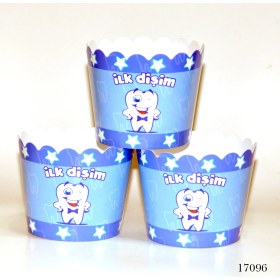 Resim Lora Davet Cupcake Kabı Ilk Dişim (25 Adet) 17096 - Mavi 17096 