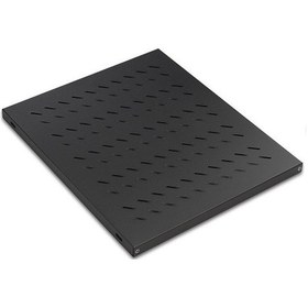 Resim AGER Dikili Tip 19" 1U D600mm için Sabit Siyah Raf Modülü AA-SBT60-A-S1 