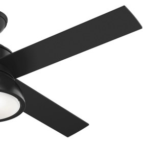 Resim Hunter Fan Hunter - Loki Mat Siyah - 132 Cm. Aydınlatmalı Tavan Vantilatörü 