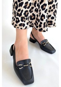 Resim Joone Siyah Cilt Topuklu Ayakkabı Çok Renkli 