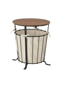 Resim Saklama Bölmeli Sehpa, Siyah-kahverengi, 43 Cm Siyah 