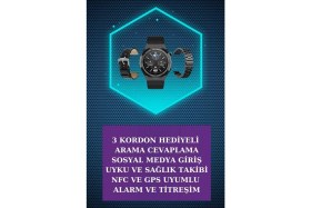 Resim MiraLive Kulak Içi Kablosuz Bluetooth Kulaklık ve Nfc ve Gps Özellikli Akıllı Saat Alarm ve Titreşim 