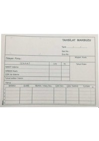 Resim Tahsilat Makbuzu 2-50 Otokopili 12'Li 