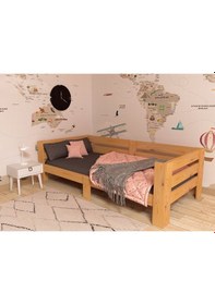 Resim Mymobilya Tamamen Doğal Ahşap (Çam) Sedir Karyola-Şık Görünüm-Uygun Fiyat 