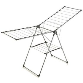 Resim Mega Alüminyum Çamaşır Kurutmalık Gri - Siyah 