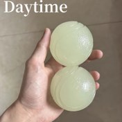 Resim Karanlıkta Parlayan Kauçuk Köpek Topu - Dayanıklı, Isırma Dirençli Tüm Irklar İçin Çiğneme Oyuncağı - Etkileşimli Oyun & Diş Sağlığı 