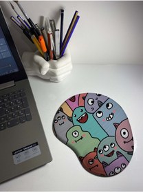 Resim rakkun shop Monster Bilek Destekli Mouse Pad 