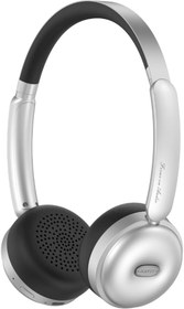 Resim Havit H616BT Retro Kulaküstü Bluetooth Kulaklık Çift Cihaz Bağlantı, Ultra Hafif Tasarım (Gümüş) 