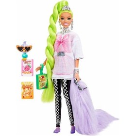 Resim Barbie Extra Neon Saçlı Bebek 