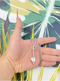 Resim Herşey Nota Kabak Kemane Enstrüman Müzik Zincir Paslanmaz Çelik Kolye 