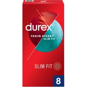 Resim Durex Yakın Hisset Slim Fit Prezervatif 8'li 