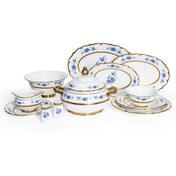 Resim Maxx Doria Majestic Azure 12 Kişilik 77 Parça Yemek Takımı PA2097 