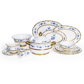 Resim Maxx Doria Majestic Azure 12 Kişilik 77 Parça Yemek Takımı PA2097 