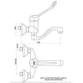 Resim Gpd Doktor Bedensel Engelli Aplike Eviye Bataryası Mae45 