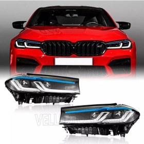 Resim Bmw G30 Lci Led Uyumlu Lazer Far 
