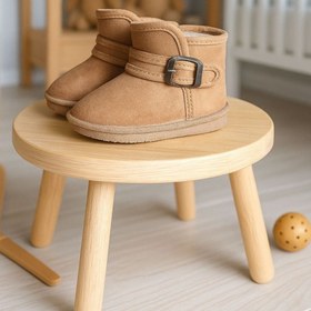 Resim Gezer Unisex Bebek Çocuk Kışlık Camel Cırtlı Okul Kreş Panduf Ayakkabı 