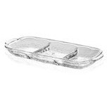Resim Bölmeli Servis Sunum Tabağı 30x13x4 Cm Cam0501 