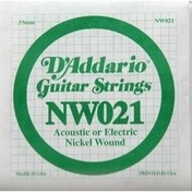 Resim D'Addario NW021 Nickel Wound Elektro Gitar Tek Tel 