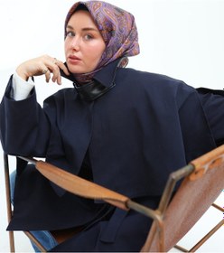 Resim Silk Home Twill İpek Eşarp 11455-40 Füme, Violet, Parlak Turuncu, Su Yeşili 