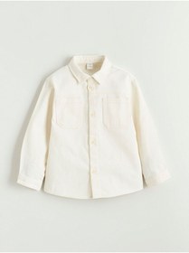Resim LC Waikiki Erkek Çocuk Basic Gabardin Gömlek 