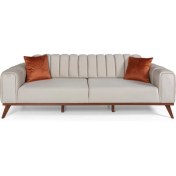 Resim Perla Sofa Velar Yataklı Kanepe Babyface Krem 