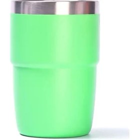 Resim Oein 304 Paslanmaz Çelik Kahve Kupası Ev Halkı Çift Katmanlı Yalıtımlı Termos Kupası Kapak Su Kupası 8oz Açık Seyahat Kupası Kapasite240MLSiyah (Yurt Dışından) 