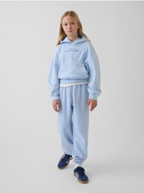 Resim GAP Kız Çocuk Açık Mavi VintageSoft Relaxed Jogger Eşofman Altı 