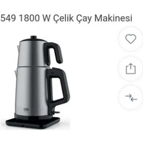 Resim Cvs Dn Teame Inox Çelik Elektrikli Çay Makinesi 1,8 L Su Kapasitesi Modern Tasarım 