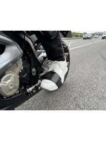 Resim MTNdizlik MAK77 Motosiklet Ayakkabı Koruyucu Deri Ped , ayakkabı koruyucu , vites değiştirme pedi , Doğal deri 