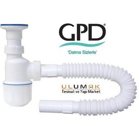 Resim Sfn04 Körüklü Tahliye Taslı Lavabo Sifonu Çap 32 