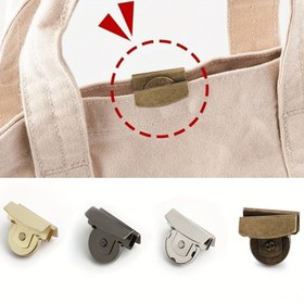 Resim 6 Adet Manyetik Altın Çanta Tokası Seti, 20 X 7 Mm, 4 Renkte - El Çantaları ve Giysilerin Sorunsuz Kapanması İçin Uygun - DIY El Sanatları Aksesuarları 
