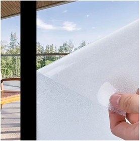 Resim teknotrust Buzlu Cam Filmi UV Koruyucu 60cm x 5m Siyah Güçlü ve Şık Tasarım 