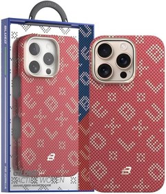 Resim Blueo iPhone 15 Pro Uyumlu MagSafe Özellikli Orijinal Karbon Gilded Tactile Aramid Fiber İnce Slim Kılıf 