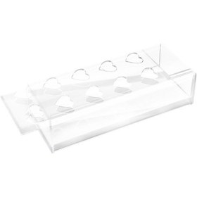 Resim Suntek Ev Için Dikdörtgen Çiçek Vazo Akrilik Raf Masa 10-delik 