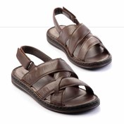 Resim Bambi Kahve Leather Erkek Sandalet E05804024103 