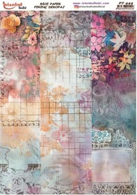 Resim Pirinç Dekopaj Kağıdı 30x42cm Pt-444 Mix Retro 